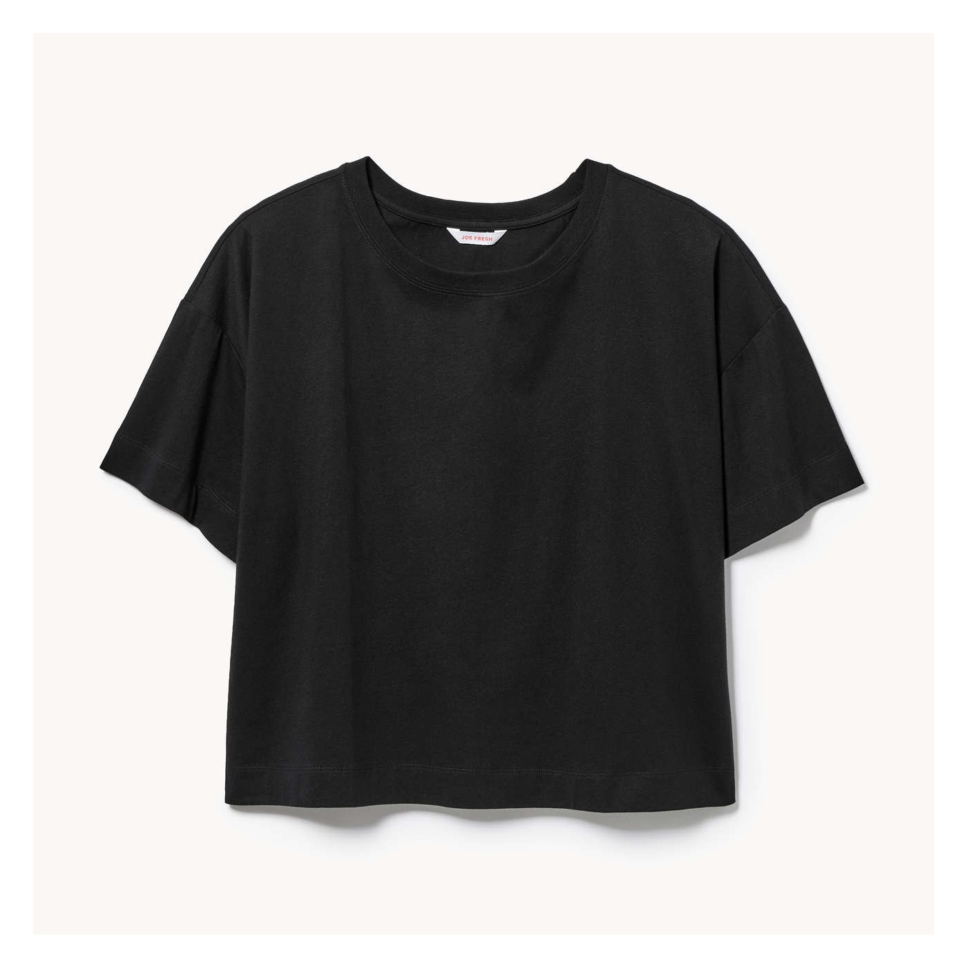 【yo BIOTOP】Cropped sweat shirt yo BIOTOP Short sweatshirt ブラックスウェット